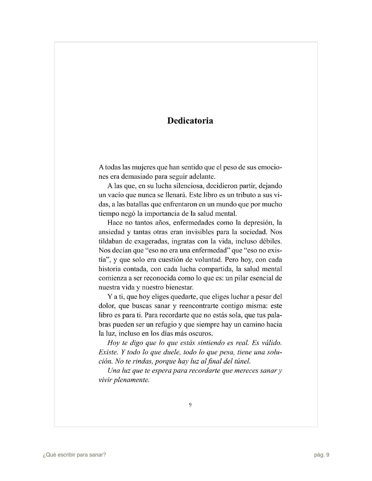 Página 3 de "¿Qué escribir para sanar?"